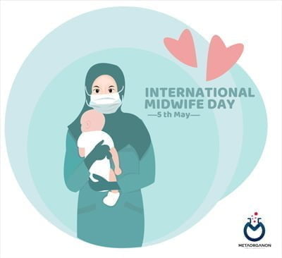 international midwife day free vector